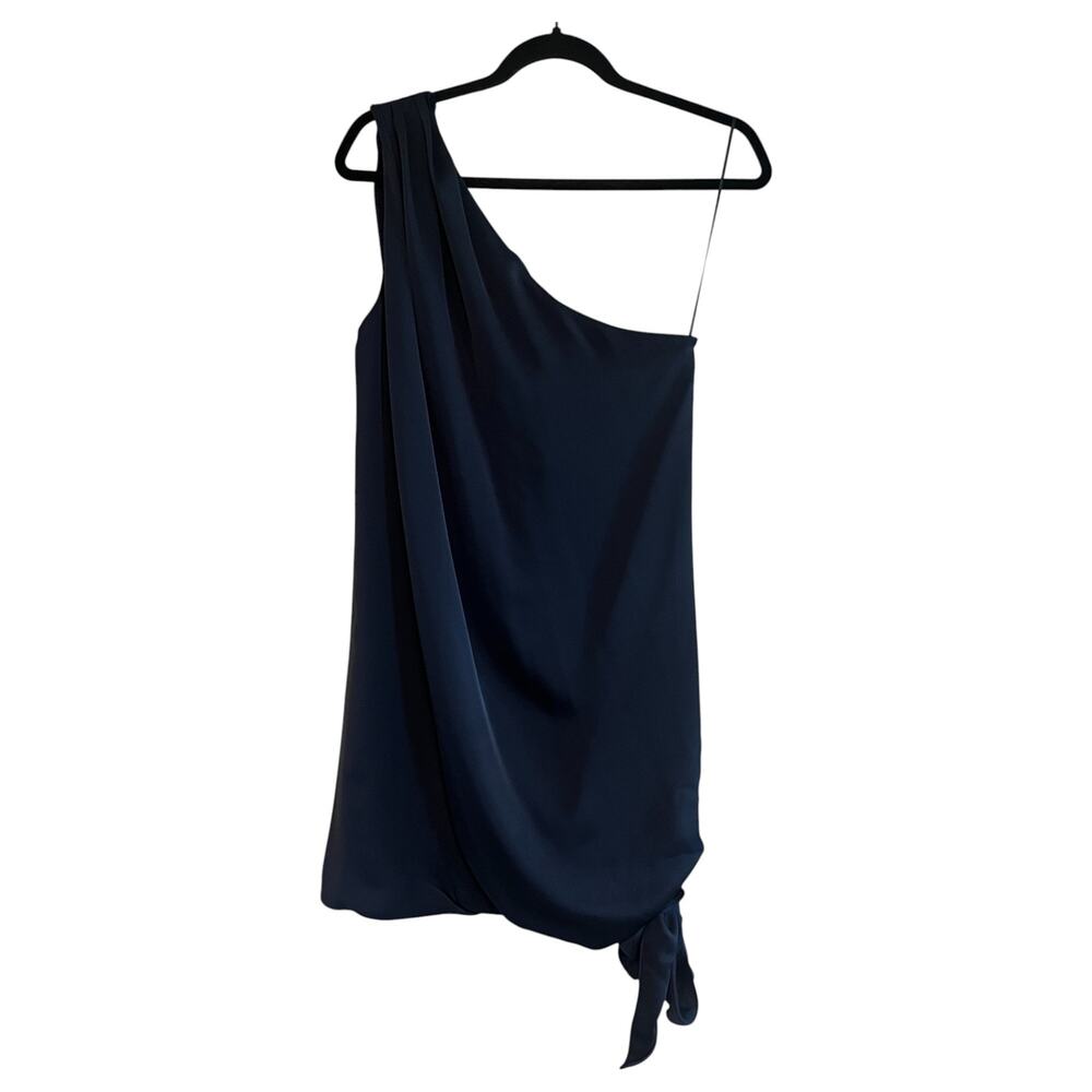 NEW NEVER WORN Ramy Brook One-Shoulder Navy Mini Dress - Picture 2 of 9